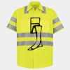 Men's High Visibility Safety Short Sleeve Work Shirt Thumbnail