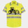 Men's High Visibility Safety Short Sleeve Work Shirt Thumbnail