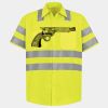 Men's High Visibility Safety Short Sleeve Work Shirt Thumbnail