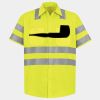 Men's High Visibility Safety Short Sleeve Work Shirt Thumbnail