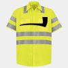 Men's High Visibility Safety Short Sleeve Work Shirt Thumbnail