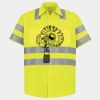 Men's High Visibility Safety Short Sleeve Work Shirt Thumbnail