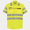 Men's High Visibility Safety Short Sleeve Work Shirt Thumbnail