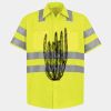 Men's High Visibility Safety Short Sleeve Work Shirt Thumbnail