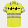 Men's High Visibility Safety Short Sleeve Work Shirt Thumbnail