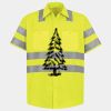 Men's High Visibility Safety Short Sleeve Work Shirt Thumbnail