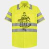 Men's High Visibility Safety Short Sleeve Work Shirt Thumbnail