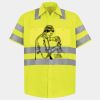 Men's High Visibility Safety Short Sleeve Work Shirt Thumbnail