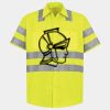 Men's High Visibility Safety Short Sleeve Work Shirt Thumbnail