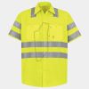 Men's High Visibility Safety Short Sleeve Work Shirt Thumbnail