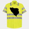 Men's High Visibility Safety Short Sleeve Work Shirt Thumbnail