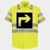 Men's High Visibility Safety Short Sleeve Work Shirt Thumbnail