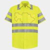 Men's High Visibility Safety Short Sleeve Work Shirt Thumbnail