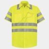 Men's High Visibility Safety Short Sleeve Work Shirt Thumbnail