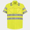 Men's High Visibility Safety Short Sleeve Work Shirt Thumbnail