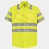 Men's High Visibility Safety Short Sleeve Work Shirt Thumbnail