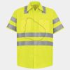Men's High Visibility Safety Short Sleeve Work Shirt Thumbnail