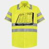Men's High Visibility Safety Short Sleeve Work Shirt Thumbnail