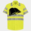 Men's High Visibility Safety Short Sleeve Work Shirt Thumbnail