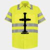 Men's High Visibility Safety Short Sleeve Work Shirt Thumbnail