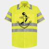 Men's High Visibility Safety Short Sleeve Work Shirt Thumbnail