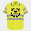 Men's High Visibility Safety Short Sleeve Work Shirt Thumbnail