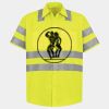 Men's High Visibility Safety Short Sleeve Work Shirt Thumbnail