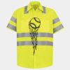 Men's High Visibility Safety Short Sleeve Work Shirt Thumbnail