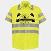 Men's High Visibility Safety Short Sleeve Work Shirt Thumbnail