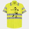 Men's High Visibility Safety Short Sleeve Work Shirt Thumbnail