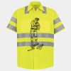 Men's High Visibility Safety Short Sleeve Work Shirt Thumbnail