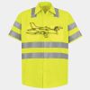 Men's High Visibility Safety Short Sleeve Work Shirt Thumbnail