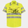 Men's High Visibility Safety Short Sleeve Work Shirt Thumbnail