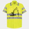 Men's High Visibility Safety Short Sleeve Work Shirt Thumbnail