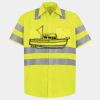 Men's High Visibility Safety Short Sleeve Work Shirt Thumbnail
