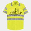 Men's High Visibility Safety Short Sleeve Work Shirt Thumbnail