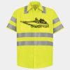 Men's High Visibility Safety Short Sleeve Work Shirt Thumbnail