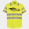 Men's High Visibility Safety Short Sleeve Work Shirt Thumbnail