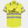 Men's High Visibility Safety Short Sleeve Work Shirt Thumbnail