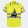 Men's High Visibility Safety Short Sleeve Work Shirt Thumbnail