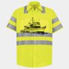 Men's High Visibility Safety Short Sleeve Work Shirt Thumbnail