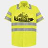Men's High Visibility Safety Short Sleeve Work Shirt Thumbnail