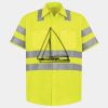 Men's High Visibility Safety Short Sleeve Work Shirt Thumbnail