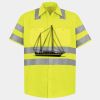 Men's High Visibility Safety Short Sleeve Work Shirt Thumbnail