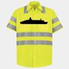 Men's High Visibility Safety Short Sleeve Work Shirt Thumbnail