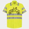 Men's High Visibility Safety Short Sleeve Work Shirt Thumbnail