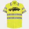 Men's High Visibility Safety Short Sleeve Work Shirt Thumbnail
