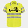 Men's High Visibility Safety Short Sleeve Work Shirt Thumbnail