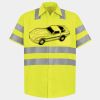 Men's High Visibility Safety Short Sleeve Work Shirt Thumbnail