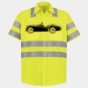 Men's High Visibility Safety Short Sleeve Work Shirt Thumbnail